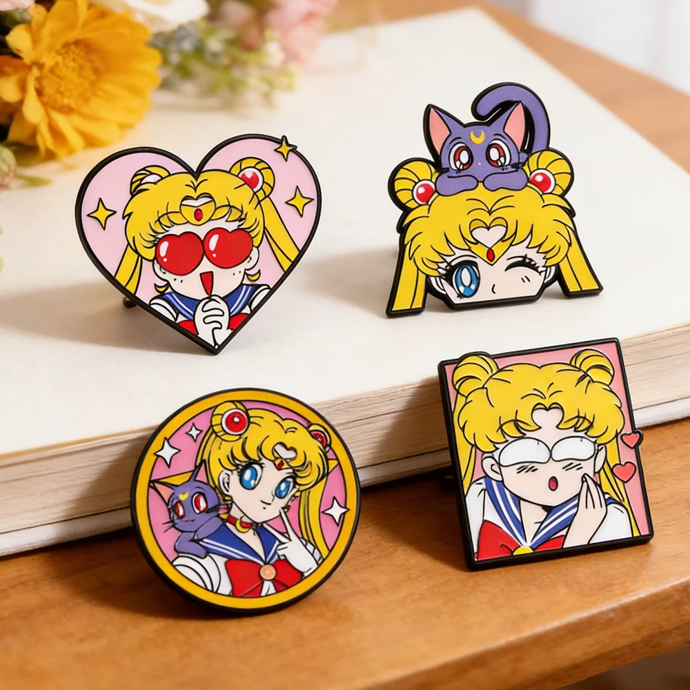Embroidery Reddit - 4 Pcs Sailor Moon Heart Shape