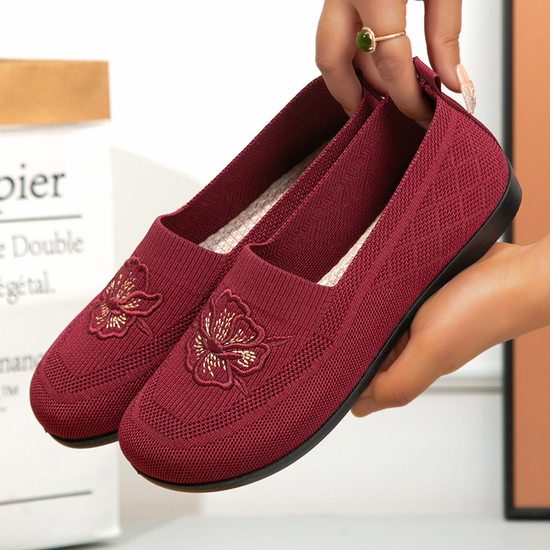 Women Knit Slip On Loafers Flo - огляд і ціна Embroidery Garments
